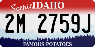 ID license plate 2M2759J