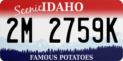 ID license plate 2M2759K