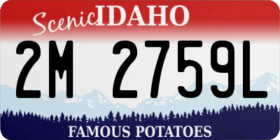 ID license plate 2M2759L