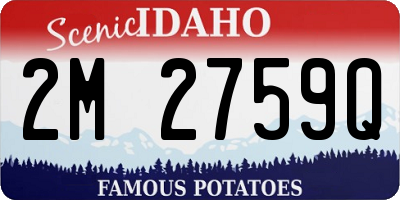 ID license plate 2M2759Q