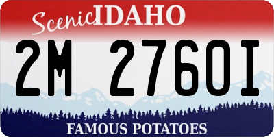 ID license plate 2M2760I