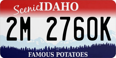 ID license plate 2M2760K