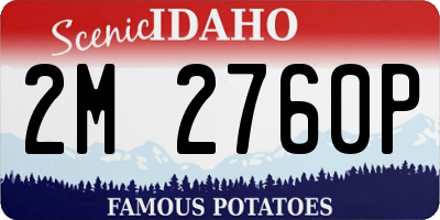 ID license plate 2M2760P