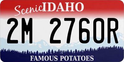 ID license plate 2M2760R