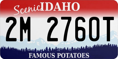 ID license plate 2M2760T