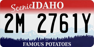 ID license plate 2M2761Y