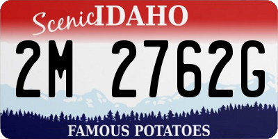ID license plate 2M2762G