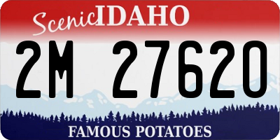 ID license plate 2M2762O