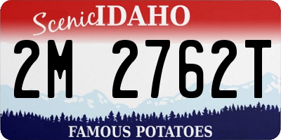 ID license plate 2M2762T