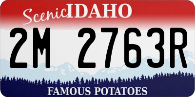 ID license plate 2M2763R