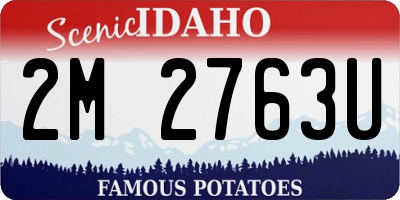 ID license plate 2M2763U