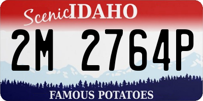ID license plate 2M2764P