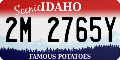 ID license plate 2M2765Y