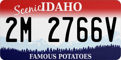 ID license plate 2M2766V