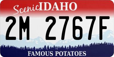 ID license plate 2M2767F