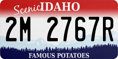 ID license plate 2M2767R