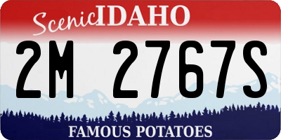ID license plate 2M2767S