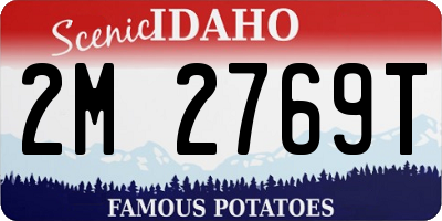 ID license plate 2M2769T