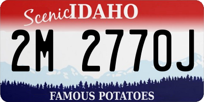 ID license plate 2M2770J