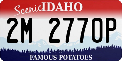 ID license plate 2M2770P