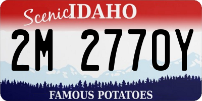 ID license plate 2M2770Y