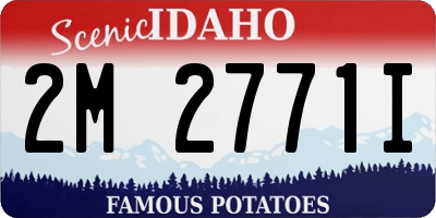 ID license plate 2M2771I