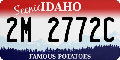ID license plate 2M2772C