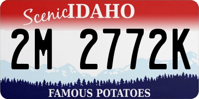ID license plate 2M2772K