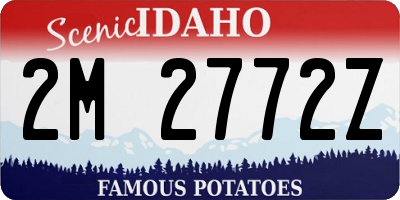 ID license plate 2M2772Z