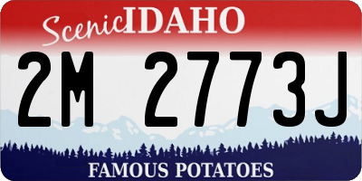 ID license plate 2M2773J