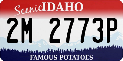 ID license plate 2M2773P