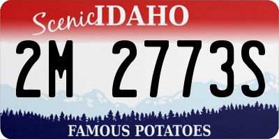 ID license plate 2M2773S