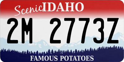 ID license plate 2M2773Z