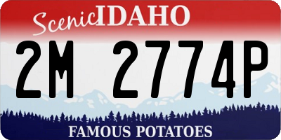 ID license plate 2M2774P