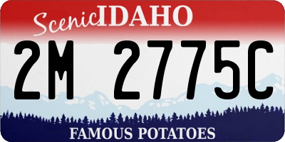 ID license plate 2M2775C
