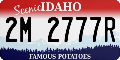 ID license plate 2M2777R