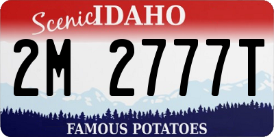 ID license plate 2M2777T