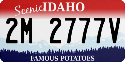 ID license plate 2M2777V