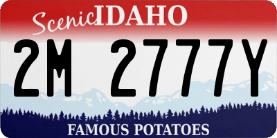 ID license plate 2M2777Y