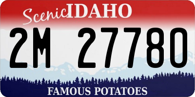 ID license plate 2M2778O