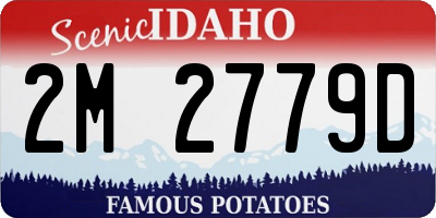 ID license plate 2M2779D