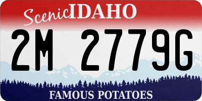 ID license plate 2M2779G