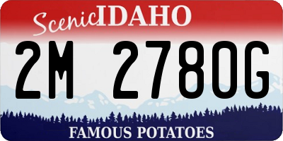 ID license plate 2M2780G