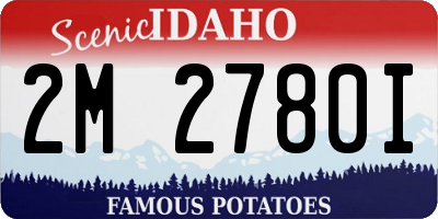 ID license plate 2M2780I
