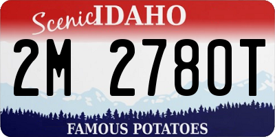 ID license plate 2M2780T