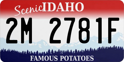 ID license plate 2M2781F