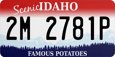 ID license plate 2M2781P