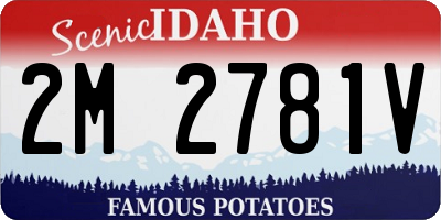 ID license plate 2M2781V