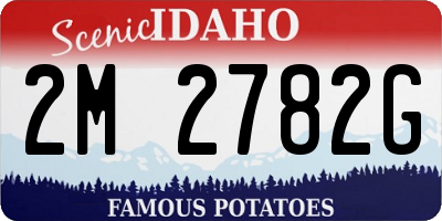 ID license plate 2M2782G