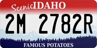ID license plate 2M2782R